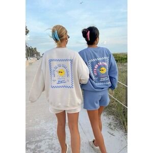 Starfit Let's Go To The Beach Women's Sweatshirt Size M/L